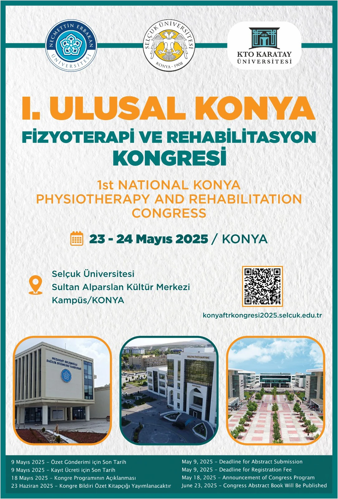 1.Ulusal Konya Fizyoterapi ve Rehabilitasyon Kongresi